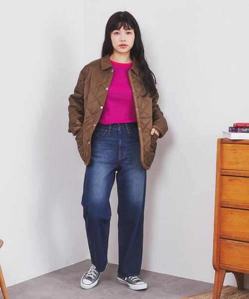 coen（コーエン）の「Bollington（ボリントン）キルティングジャケット（カバーオール・レディース・ブラック/モカ・M/L）」の11枚目の写真