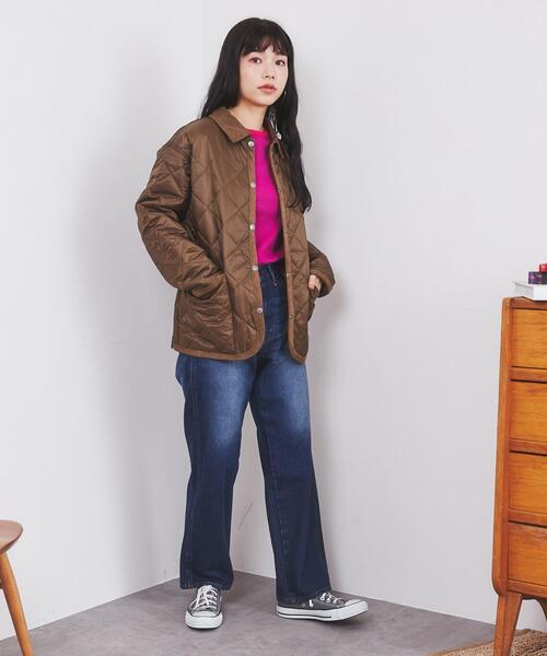 coen（コーエン）の「Bollington（ボリントン）キルティングジャケット（カバーオール・レディース・ブラック/モカ・M/L）」の12枚目の写真