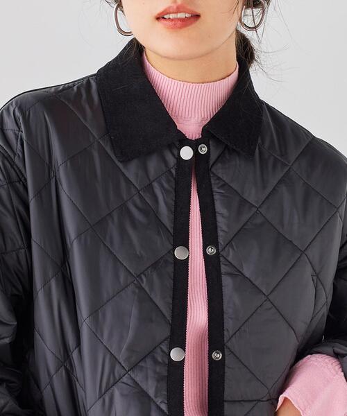 coen（コーエン）の「Bollington（ボリントン）キルティングジャケット（カバーオール・レディース・ブラック/モカ・M/L）」の20枚目の写真