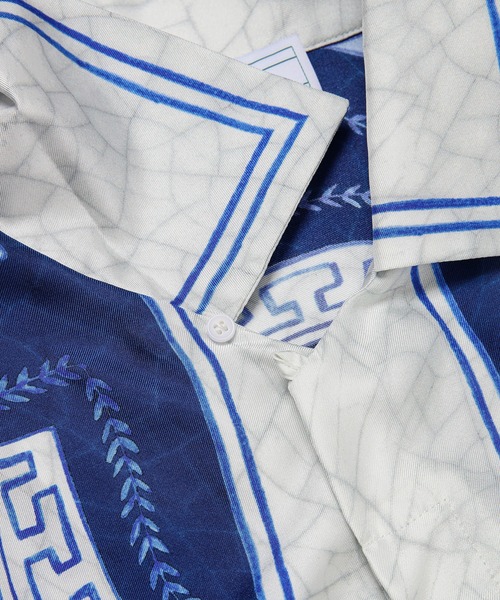 Casablanca（カサブランカ）の「SILK TWILL CUBAN COLLAR LONG SLEEVE SHIRT（シャツ/ブラウス・メンズ・ブルー・M/L）」の3枚目の写真