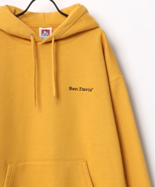 BEN DAVIS（ベンデイビス）の「BEN DAVIS/ベンデイビス ビッグシルエット ヘビーウェイト 裏起毛 ワンポイント刺繍 スウェット パーカー（パーカー・メンズ・ブラック/ダークグリーン/ダークブラウン/ベージュ/ネイビー/グレー/レッド/イエロー/ブルー/ブルーグリーン・M/L/XL）」の10枚目の写真