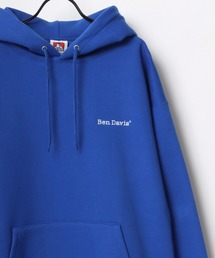 BEN DAVIS/ベンデイビス ビッグシルエット ヘビーウェイト 裏起毛 ワンポイント刺繍 スウェット パーカー