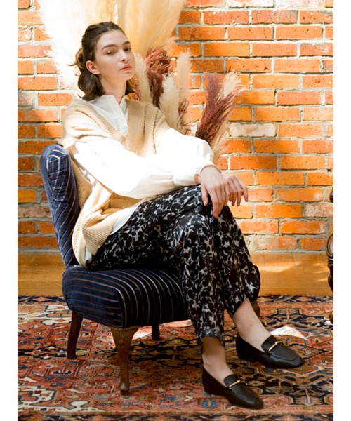 Lugnoncure（ルノンキュール）の「ツイード風ニットベスト（ベスト・レディース・ブラック/ベージュ/オフホワイト・ﾌﾘ-）」の13枚目の写真