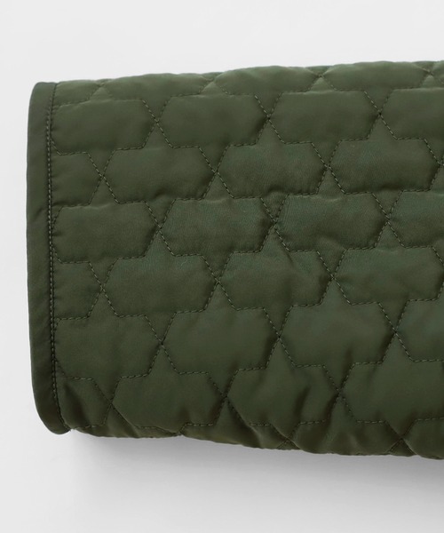 antiqua(アンティカ)の「×スタイルアップ叶う♪キルティングボアコート(モッズコート・レディース・ブラック/カーキ・FREE)」の21枚目の写真