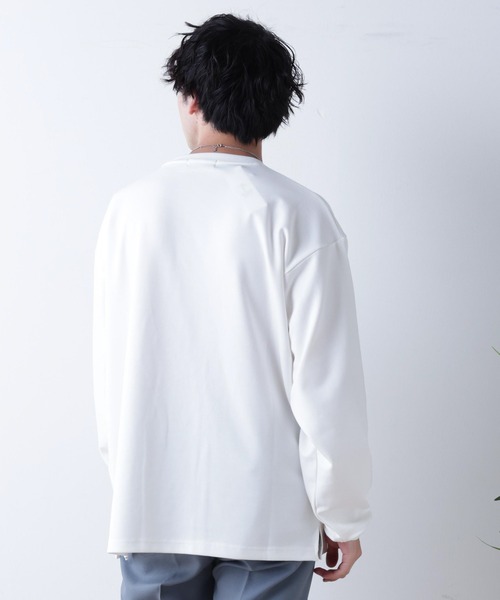 WEGO（ウィゴー）の「WEGO/シンプルロゴ刺繍ロンT（Tシャツ/カットソー・メンズ・ホワイト/ブルー/ダークグレー・MEDIUM/LARGE）」の12枚目の写真