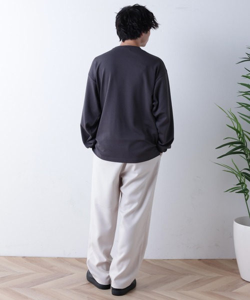 WEGO（ウィゴー）の「WEGO/シンプルロゴ刺繍ロンT（Tシャツ/カットソー・メンズ・ホワイト/ブルー/ダークグレー・MEDIUM/LARGE）」の15枚目の写真