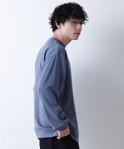 WEGO（ウィゴー）の「WEGO/シンプルロゴ刺繍ロンT（Tシャツ/カットソー・メンズ・ホワイト/ブルー/ダークグレー・MEDIUM/LARGE）」の22枚目の写真