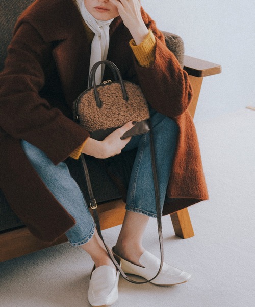 TOPKAPI（トプカピ）の「【TREASURE TOPKAPI/トプカピ トレジャー】 ムートン 2way ミニ ハンドバッグ（ハンドバッグ・レディース・ブラウン/クリーム・FREE）」の18枚目の写真