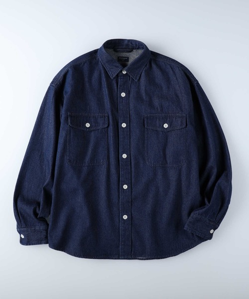 BACK NUMBER（バックナンバー）の「【BACK NUMBER】デニムシャツジャケット（シャツ/ブラウス・メンズ・ダークインディゴブルー/ネイビー・XL/M/L）」の4枚目の写真