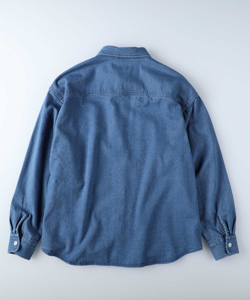 BACK NUMBER（バックナンバー）の「【BACK NUMBER】デニムシャツジャケット（シャツ/ブラウス・メンズ・ダークインディゴブルー/ネイビー・XL/M/L）」の7枚目の写真