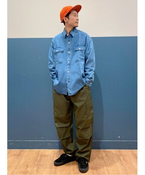 BACK NUMBER（バックナンバー）の「【BACK NUMBER】デニムシャツジャケット（シャツ/ブラウス・メンズ・ダークインディゴブルー/ネイビー・XL/M/L）」の18枚目の写真