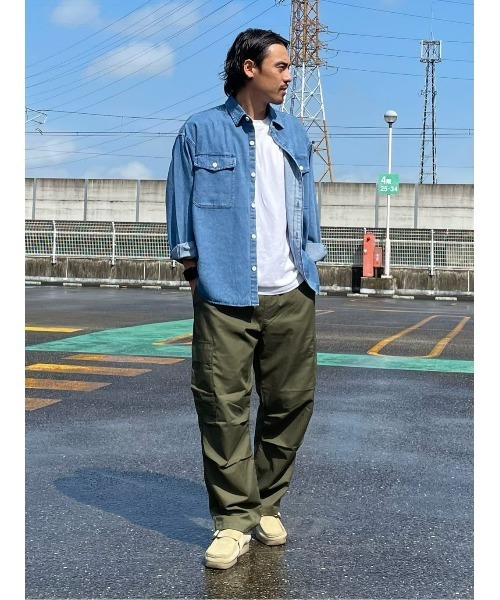 BACK NUMBER（バックナンバー）の「【BACK NUMBER】デニムシャツジャケット（シャツ/ブラウス・メンズ・ダークインディゴブルー/ネイビー・XL/M/L）」の15枚目の写真