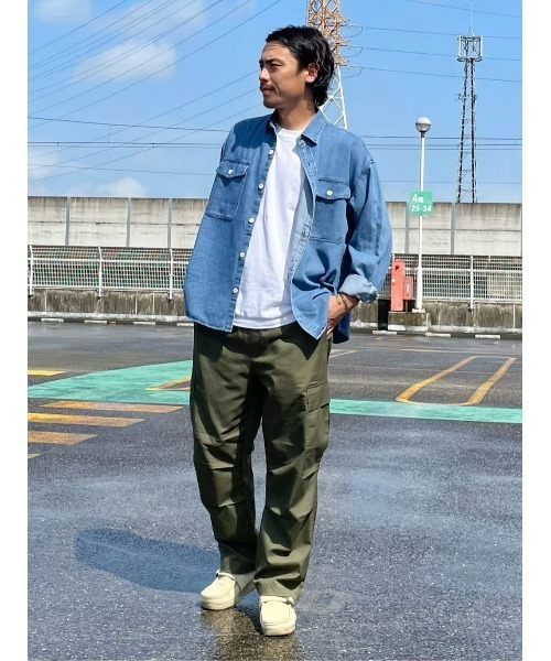 BACK NUMBER（バックナンバー）の「【BACK NUMBER】デニムシャツジャケット（シャツ/ブラウス・メンズ・ダークインディゴブルー/ネイビー・XL/M/L）」の16枚目の写真