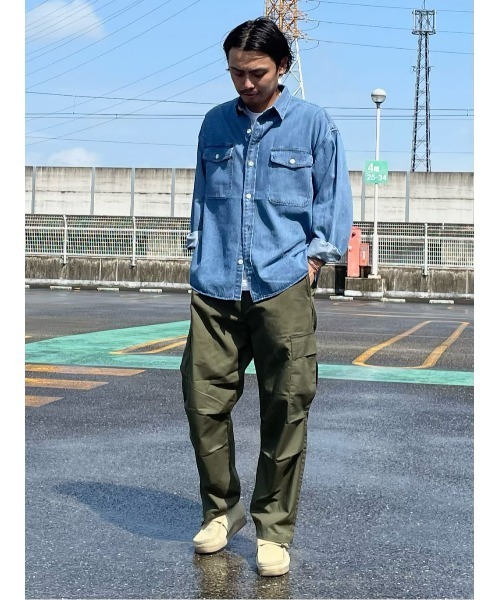 BACK NUMBER（バックナンバー）の「【BACK NUMBER】デニムシャツジャケット（シャツ/ブラウス・メンズ・ダークインディゴブルー/ネイビー・XL/M/L）」の17枚目の写真