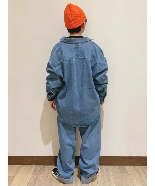 BACK NUMBER（バックナンバー）の「【BACK NUMBER】デニムシャツジャケット（シャツ/ブラウス・メンズ・ダークインディゴブルー/ネイビー・XL/M/L）」の21枚目の写真