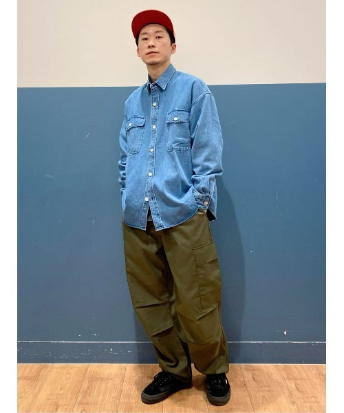 BACK NUMBER（バックナンバー）の「【BACK NUMBER】デニムシャツジャケット（シャツ/ブラウス・メンズ・ダークインディゴブルー/ネイビー・XL/M/L）」の19枚目の写真