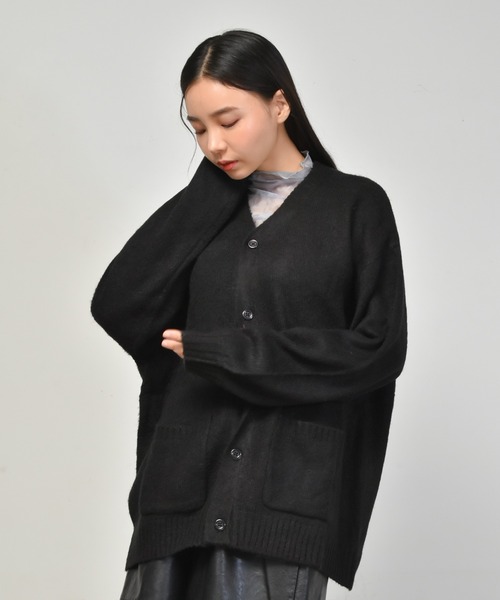 Starting Over（スターティングオーバー）の「シャギーニットカーディガン（ニット/セーター・メンズ・レッド/ブラック/マスタード/オレンジ/ブルー/グリーン・XL/L/M）」の12枚目の写真