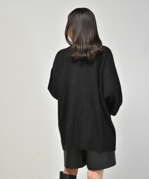 Starting Over（スターティングオーバー）の「シャギーニットカーディガン（ニット/セーター・メンズ・レッド/ブラック/マスタード/オレンジ/ブルー/グリーン・XL/L/M）」の13枚目の写真