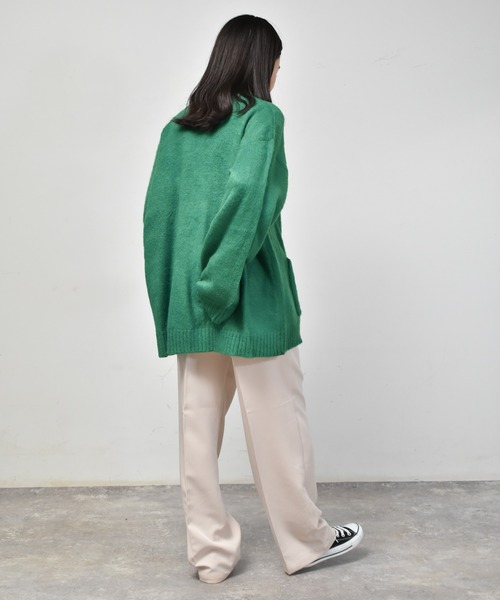 Starting Over（スターティングオーバー）の「シャギーニットカーディガン（ニット/セーター・メンズ・レッド/ブラック/マスタード/オレンジ/ブルー/グリーン・XL/L/M）」の22枚目の写真