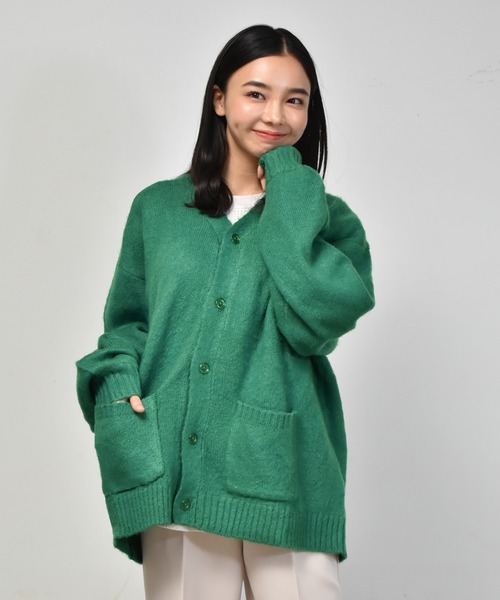 Starting Over（スターティングオーバー）の「シャギーニットカーディガン（ニット/セーター・メンズ・レッド/ブラック/マスタード/オレンジ/ブルー/グリーン・XL/L/M）」の19枚目の写真