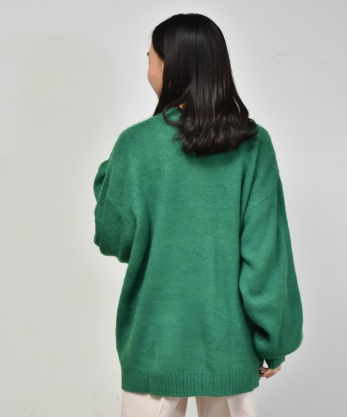 Starting Over（スターティングオーバー）の「シャギーニットカーディガン（ニット/セーター・メンズ・レッド/ブラック/マスタード/オレンジ/ブルー/グリーン・XL/L/M）」の20枚目の写真