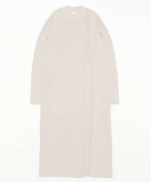 Q（キュー）の「カーブスリット チュニック（チュニック・レディース・ブラック/グレイッシュベージュ・MEDIUM）」の7枚目の写真