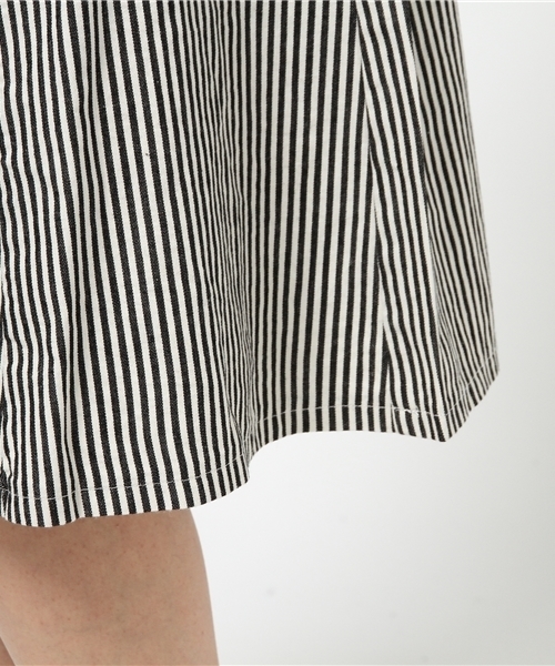 GIORDANO（ジョルダーノ）の「[GIORDANO]ストライプフラップ付スカート（スカート・レディース・ブラック/ネイビー・FREE）」の9枚目の写真