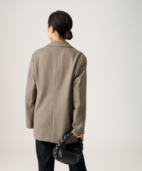 journal standard L'essage（ジャーナルスタンダードレサージュ）の「ツイードジャケット（テーラードジャケット・レディース・チャコールグレー/ブラウン・FREE）」の19枚目の写真