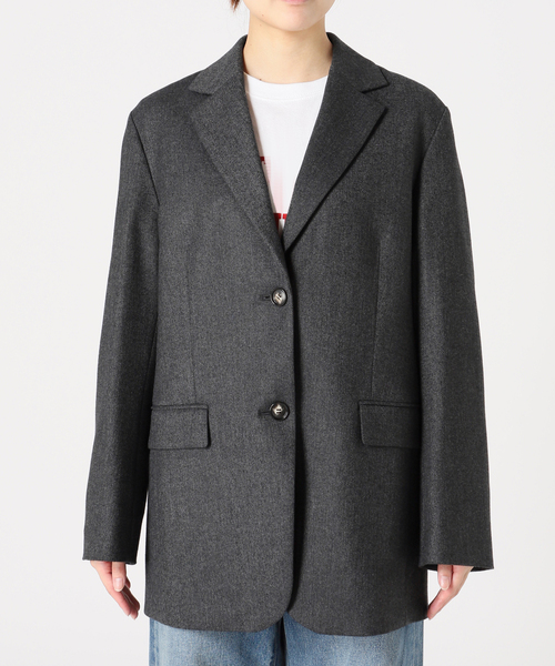 journal standard L'essage（ジャーナルスタンダードレサージュ）の「ツイードジャケット（テーラードジャケット・レディース・チャコールグレー/ブラウン・FREE）」の20枚目の写真
