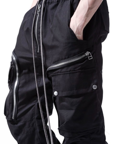 ROYAL FLASH（ロイヤルフラッシュ）の「A.F ARTEFACT/エーエフ・アーティファクト/ Zip Cargo Pants（カーゴパンツ・メンズ・ブラック・1）」の7枚目の写真