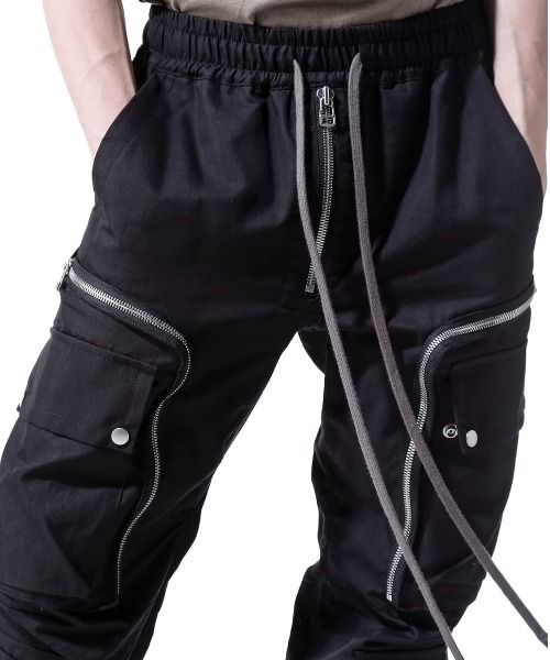 ROYAL FLASH（ロイヤルフラッシュ）の「A.F ARTEFACT/エーエフ・アーティファクト/ Zip Cargo Pants（カーゴパンツ・メンズ・ブラック・1）」の6枚目の写真