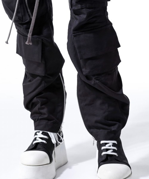 ROYAL FLASH（ロイヤルフラッシュ）の「A.F ARTEFACT/エーエフ・アーティファクト/ Zip Cargo Pants（カーゴパンツ・メンズ・ブラック・1）」の8枚目の写真