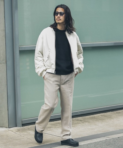 URBAN RESEARCH Sonny Label（アーバンリサーチサニーレーベル）の「中綿リバーシブルMA-1（MA-1・メンズ・ベージュ系その他/グリーン系その他/ホワイト系その他・MEDIUM/LARGE/X-LARGE）」の17枚目の写真