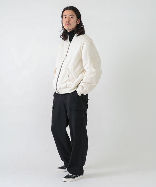 URBAN RESEARCH Sonny Label（アーバンリサーチサニーレーベル）の「中綿リバーシブルMA-1（MA-1・メンズ・ベージュ系その他/グリーン系その他/ホワイト系その他・MEDIUM/LARGE/X-LARGE）」の22枚目の写真