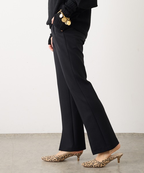 OUVRAGE CLASSE（ウヴラージュクラス）の「センターシームスリットパンツ（その他パンツ・レディース・モカ/ブラック・FREE）」の10枚目の写真