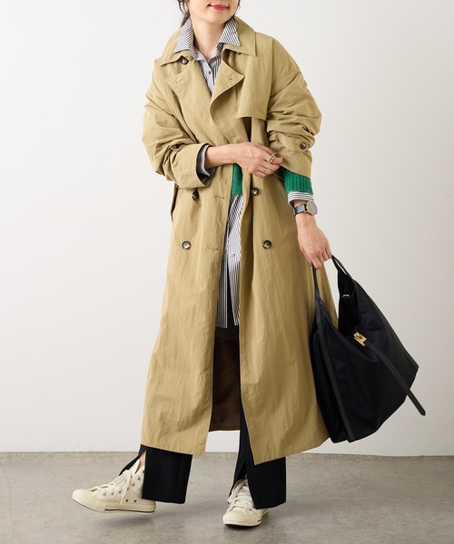 OUVRAGE CLASSE（ウヴラージュクラス）の「センターシームスリットパンツ（その他パンツ・レディース・モカ/ブラック・FREE）」の7枚目の写真