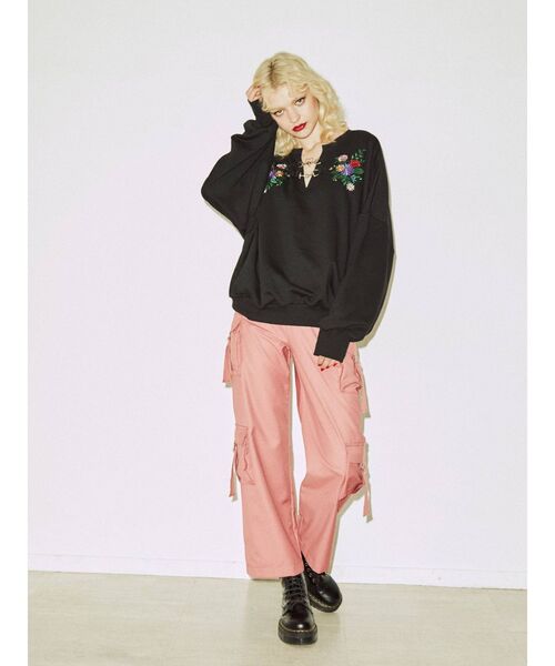 jouetie（ジュエティ）の「チャイナルーズプルオーバー（Tシャツ/カットソー・レディース・アイボリー/ブラック/イエロー・MEDIUM）」の22枚目の写真