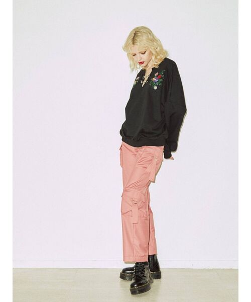 jouetie（ジュエティ）の「チャイナルーズプルオーバー（Tシャツ/カットソー・レディース・アイボリー/ブラック/イエロー・MEDIUM）」の21枚目の写真