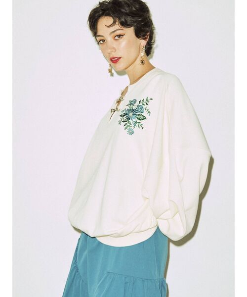 jouetie（ジュエティ）の「チャイナルーズプルオーバー（Tシャツ/カットソー・レディース・アイボリー/ブラック/イエロー・MEDIUM）」の12枚目の写真