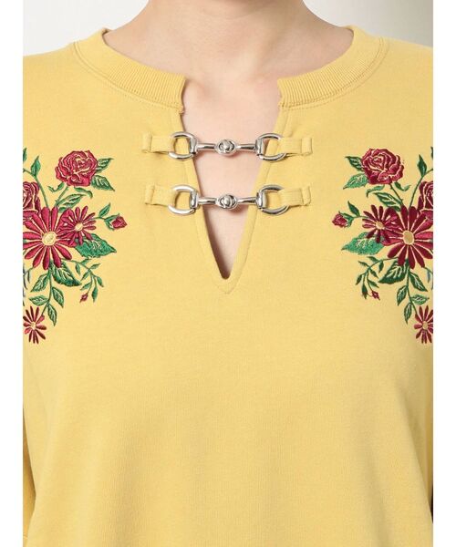 jouetie（ジュエティ）の「チャイナルーズプルオーバー（Tシャツ/カットソー・レディース・アイボリー/ブラック/イエロー・MEDIUM）」の8枚目の写真