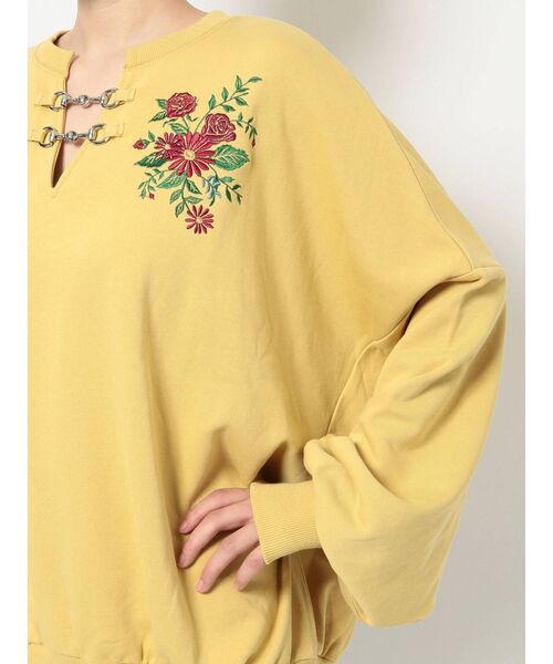 jouetie（ジュエティ）の「チャイナルーズプルオーバー（Tシャツ/カットソー・レディース・アイボリー/ブラック/イエロー・MEDIUM）」の7枚目の写真