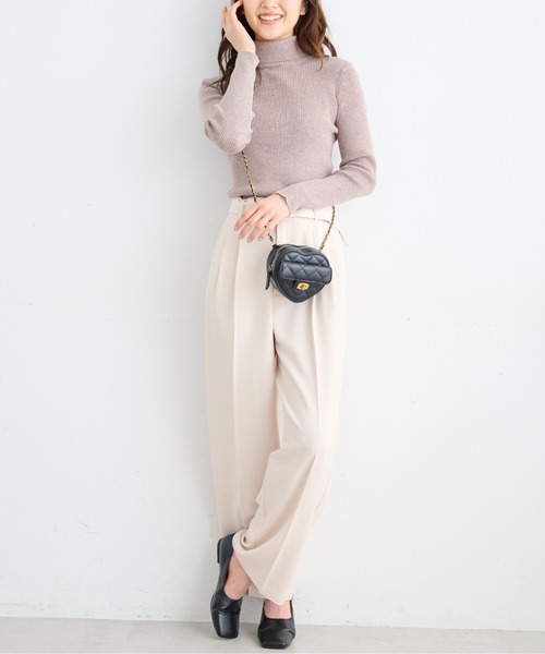 FREE'S MART(フリーズマート)の「◇タートルネックリブニット(ニット/セーター・レディース・ホワイト系その他/ブラウン/ホワイト・FREE)」の22枚目の写真