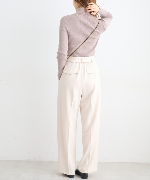 FREE'S MART(フリーズマート)の「◇タートルネックリブニット(ニット/セーター・レディース・ホワイト系その他/ブラウン/ホワイト・FREE)」の20枚目の写真