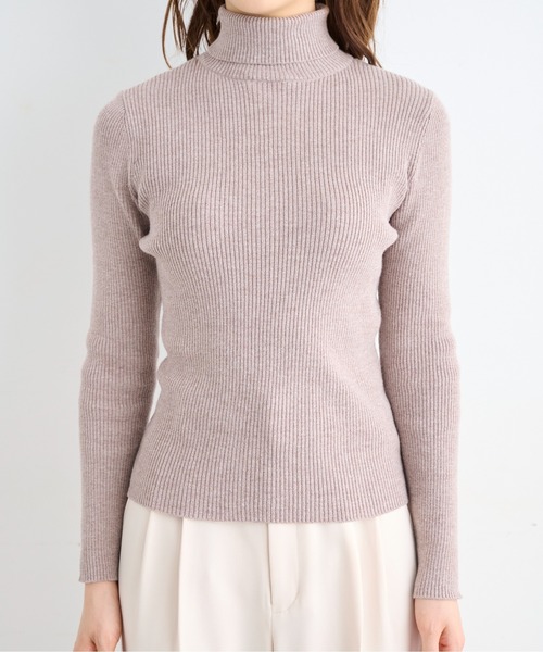 FREE'S MART(フリーズマート)の「◇タートルネックリブニット(ニット/セーター・レディース・ホワイト系その他/ブラウン/ホワイト・FREE)」の18枚目の写真