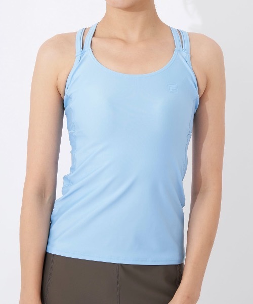 FILA（フィラ）の「【FILA:フィラ】レディース ヨガキャミソール　カップ付きキャミソール　水着　水陸両用（キャミソール・レディース・ブラック/ネイビー/サックスブルー/ピンク/イエロー/グリーン/ライトピンク・SMALL/MEDIUM/LARGE/X-LARGE）」の22枚目の写真