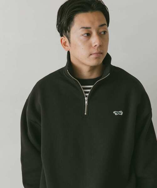 PENNEYS(ぺニーズ)の「『別注』PENNEYS×DOORS THE FOX ハーフジップスウェット(スウェット・メンズ・ライトグレー/ブラック・MEDIUM/LARGE)」の8枚目の写真