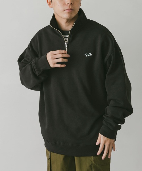 PENNEYS(ぺニーズ)の「『別注』PENNEYS×DOORS THE FOX ハーフジップスウェット(スウェット・メンズ・ライトグレー/ブラック・MEDIUM/LARGE)」の12枚目の写真