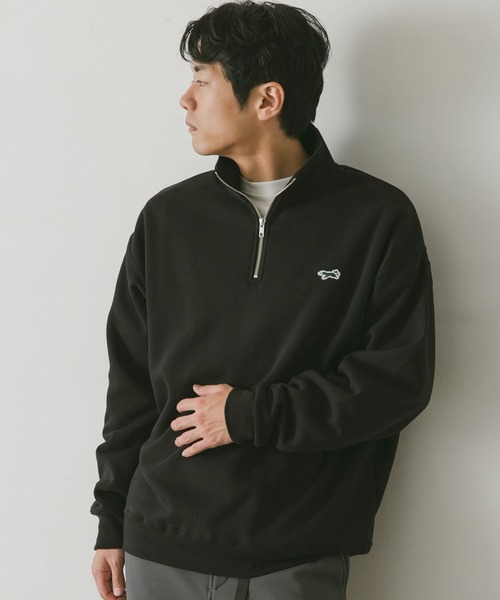 PENNEYS(ぺニーズ)の「『別注』PENNEYS×DOORS THE FOX ハーフジップスウェット(スウェット・メンズ・ライトグレー/ブラック・MEDIUM/LARGE)」の17枚目の写真