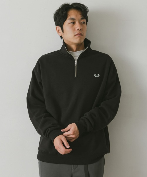 PENNEYS(ぺニーズ)の「『別注』PENNEYS×DOORS THE FOX ハーフジップスウェット(スウェット・メンズ・ライトグレー/ブラック・MEDIUM/LARGE)」の19枚目の写真