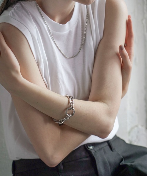 JUNRED（ジュンレッド）の「ital. from JUNRed / link bracelet（ブレスレット・メンズ・シルバー・FREE）」の14枚目の写真
